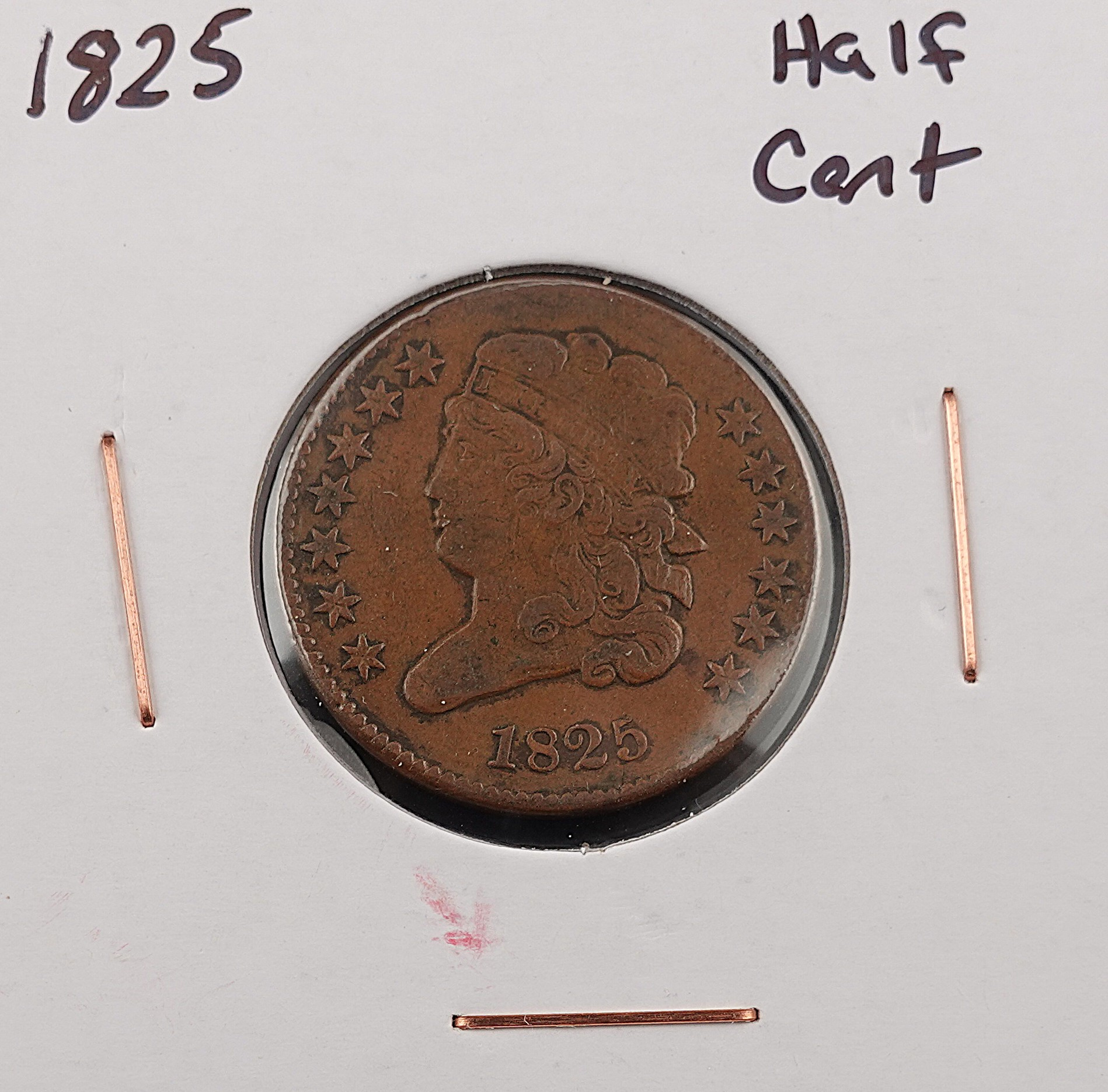 1825 Classic Head Half Cent