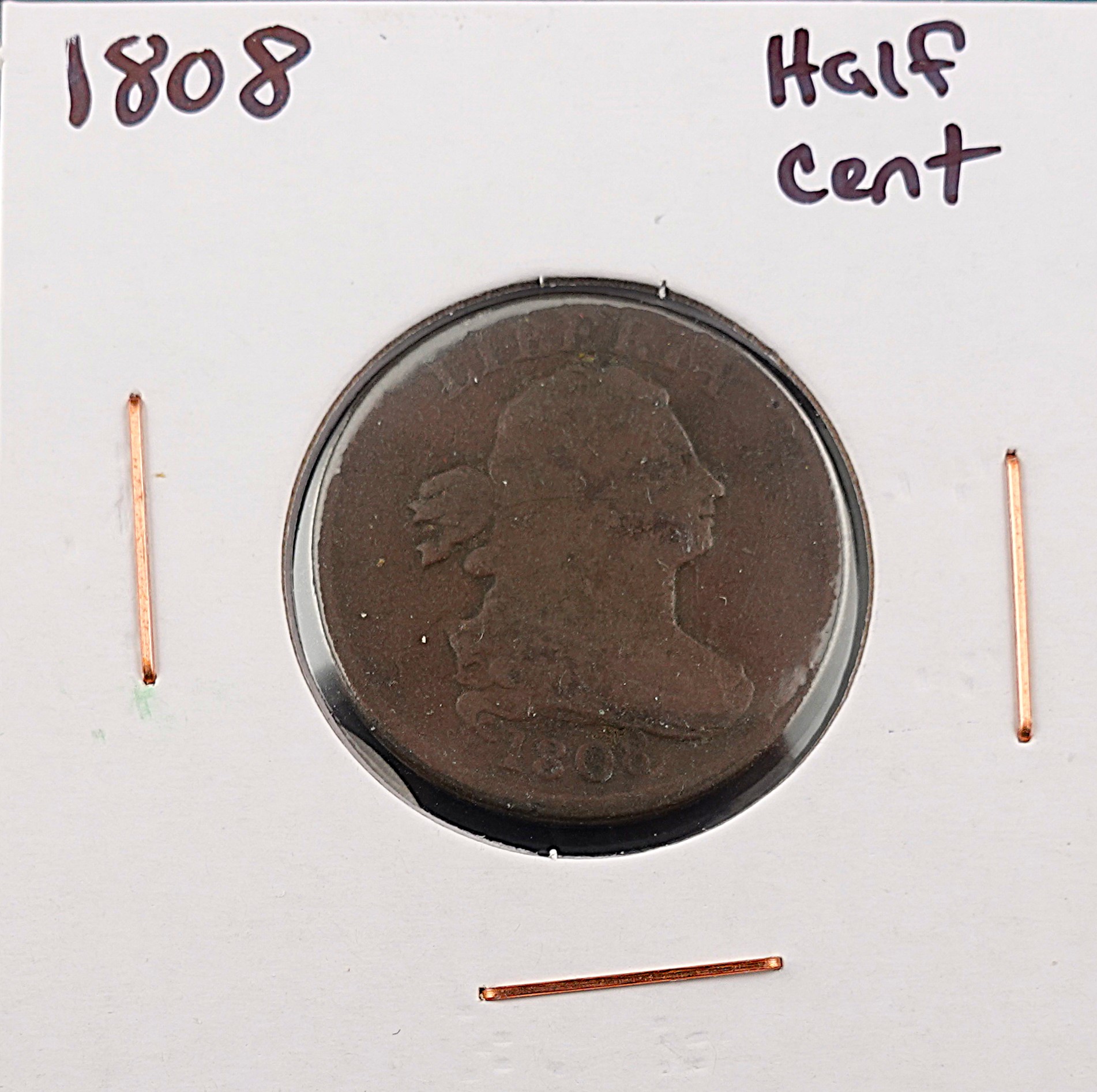 1808 Draped Bust Half Cent