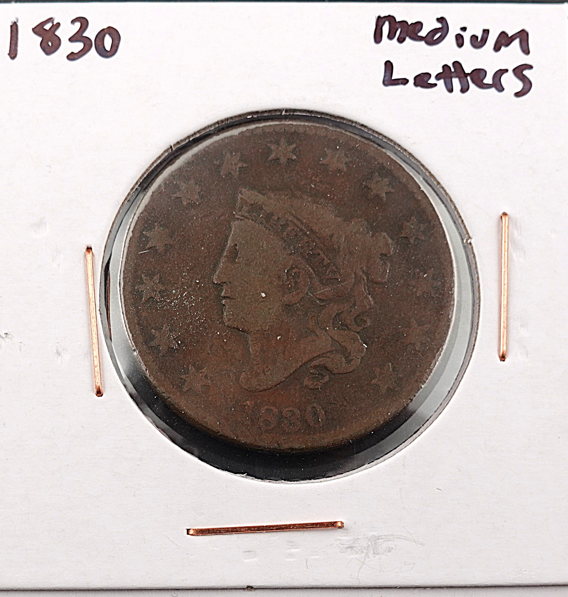 1830 Coronet Large Cent