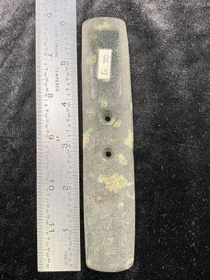 Pophyry Gorget from the Gibson Collection Catalog Number G-70 Please see picture for 