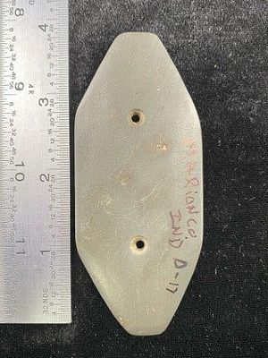 Gorget Ex Hoots Collection 1970's Arkansas Please see picture for measurement. Now taking in 