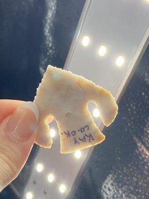 Calf Creek Arrowhead From Oklahoma Ex Hoots Collection 1970's Arkansas Please see picture for 