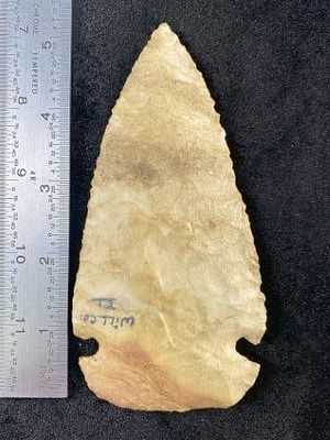 Snyders from Illinois Indian Artifact Arrowhead. KEY WORDS: INDIAN ARTIFACT ARTIFACTS ARROWHEAD 