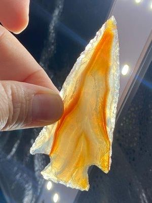 Obsidian Point from oregon Indian Artifact Arrowhead. KEY WORDS: INDIAN ARTIFACT ARTIFACTS 