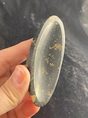 Boatstone from Illinois Indian Artifact Arrowhead. KEY WORDS: INDIAN ARTIFACT ARTIFACTS 