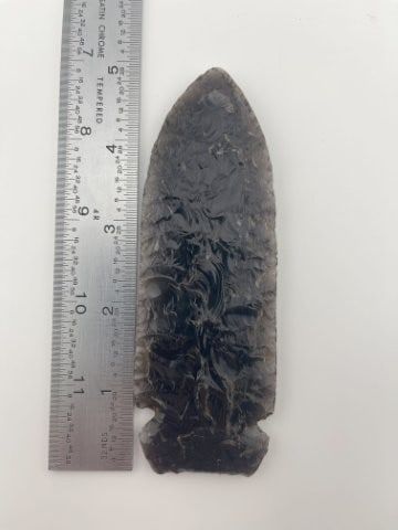 5" Obsidian Blade from Oregon Indian Artifact Arrowhead. KEY WORDS: INDIAN ARTIFACT ARTIFACTS 