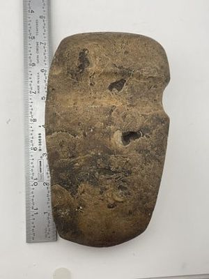 Grooved Axe Indian Artifact Arrowhead. KEY WORDS: INDIAN ARTIFACT ARTIFACTS ARROWHEAD ARROWHEADS 