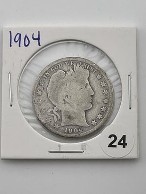 1904 Barber Half Dollar Coin. All coins have been Sigma tested for authenticity. Please bid with 