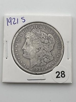1921 S Morgan Silver Dollar Coin. All coins have been Sigma tested for authenticity. Please bid 