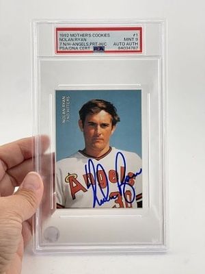 Nolan Ryan Hand Signed Authentic Autograph. KEY WORDS: INDIAN ARTIFACT ARTIFACTS ARROWHEAD 