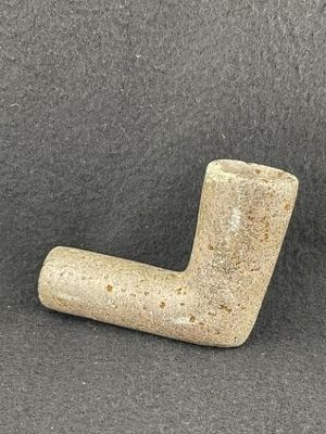 Stone Elbow Pipe Indian Artifact Arrowhead. KEY WORDS: INDIAN ARTIFACT ARTIFACTS ARROWHEAD 
