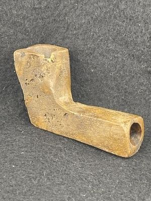 Stone Pipe Indian Artifact Arrowhead. KEY WORDS: INDIAN ARTIFACT ARTIFACTS ARROWHEAD ARROWHEADS 