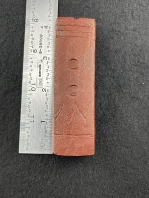 Stone Catlinite Pipe Indian Artifact Arrowhead. KEY WORDS: INDIAN ARTIFACT ARTIFACTS ARROWHEAD 