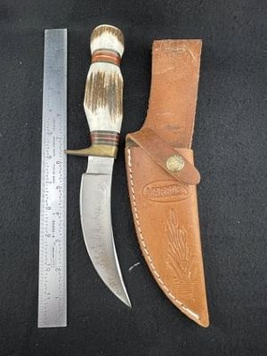 Marbles Bone Handle Knife. KEY WORDS: INDIAN ARTIFACT ARTIFACTS ARROWHEAD ARROWHEADS NATIVE 