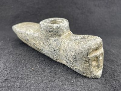 Stone Human Effigy Pipe Indian Artifact Arrowhead. KEY WORDS: INDIAN ARTIFACT ARTIFACTS 