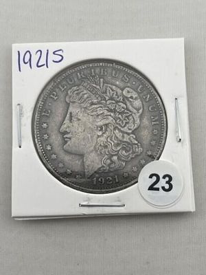 1921 S Peace Silver Dollar Coin. KEY WORDS: INDIAN ARTIFACT ARTIFACTS ARROWHEAD ARROWHEADS 