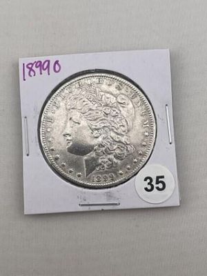 1899 O Morgan Silver Dollar Coin. KEY WORDS: INDIAN ARTIFACT ARTIFACTS ARROWHEAD ARROWHEADS 
