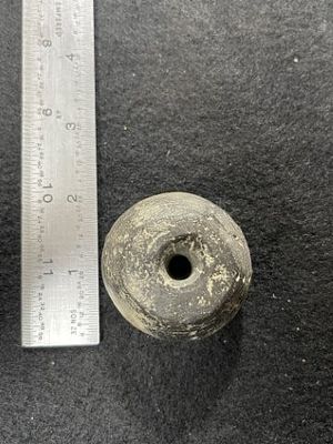 Pottery Bead Indian Artifact Arrowhead. KEY WORDS: INDIAN ARTIFACT ARTIFACTS ARROWHEAD 