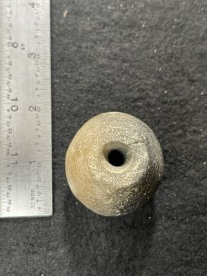 Pottery Bead Indian Artifact Arrowhead. KEY WORDS: INDIAN ARTIFACT ARTIFACTS ARROWHEAD 
