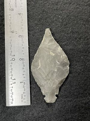 Turkeytail Indian Artifact Arrowhead. KEY WORDS: INDIAN ARTIFACT ARTIFACTS ARROWHEAD ARROWHEADS 