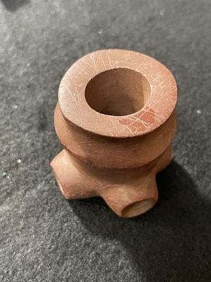 Redstone Peace Pipe Indian Artifact Arrowhead. KEY WORDS: INDIAN ARTIFACT ARTIFACTS ARROWHEAD 