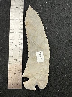 Cornertang from Texas Indian Artifact Arrowhead. KEY WORDS: INDIAN ARTIFACT ARTIFACTS ARROWHEAD 