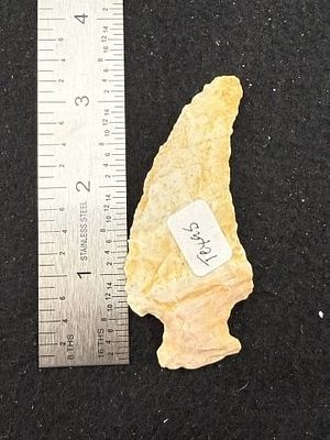 Basetang from Texas Indian Artifact Arrowhead. KEY WORDS: INDIAN ARTIFACT ARTIFACTS ARROWHEAD 