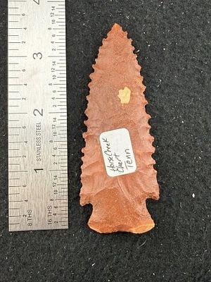 Horse Creek Pine Tree from Tennessee Indian Artifact Arrowhead. KEY WORDS: INDIAN ARTIFACT 