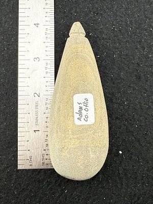Plummet Indian Artifact Arrowhead. KEY WORDS: INDIAN ARTIFACT ARTIFACTS ARROWHEAD ARROWHEADS 