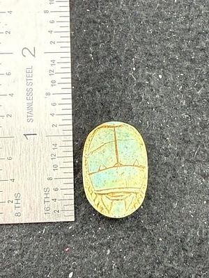 Engraved Bead Indian Artifact Arrowhead. KEY WORDS: INDIAN ARTIFACT ARTIFACTS ARROWHEAD 
