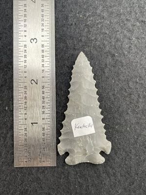 Pine Tree Indian Artifact Arrowhead. KEY WORDS: INDIAN ARTIFACT ARTIFACTS ARROWHEAD ARROWHEADS 