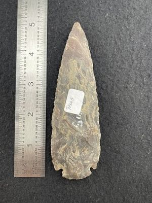 Basetang Indian Artifact Arrowhead. KEY WORDS: INDIAN ARTIFACT ARTIFACTS ARROWHEAD ARROWHEADS 