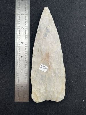 Dalton Indian Artifact Arrowhead. KEY WORDS: INDIAN ARTIFACT ARTIFACTS ARROWHEAD ARROWHEADS 