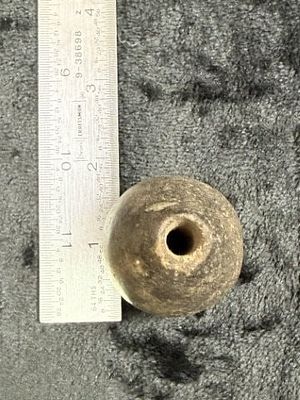 Pottery Bead Indian Artifact Arrowhead. KEY WORDS: INDIAN ARTIFACT ARTIFACTS ARROWHEAD 