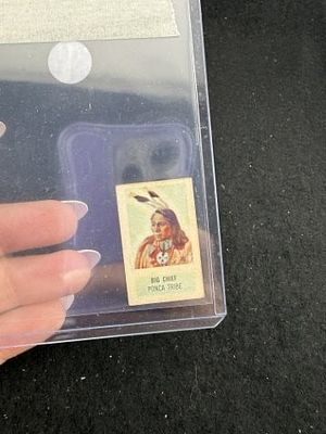 Big Chief Card. KEY WORDS: INDIAN ARTIFACT ARTIFACTS ARROWHEAD ARROWHEADS NATIVE AMERICAN 