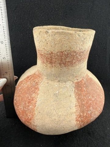 Quapaw red & white polychrome bottle: sold $850