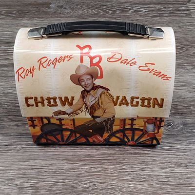 (3) WESTERN HEROES LUNCH BOX COLLECTION: ROY ROGERS, DALE EVANS, TRIGGER & JOHN WAYNE. Lot of 