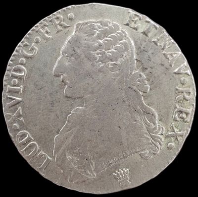Франция 1 ЭКЮ, 1784 года . Людовик XVI