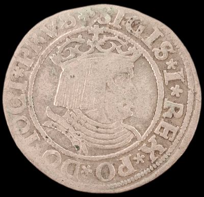 Польша 1 грош, 1530 года.
Сигизмунд I Старый
