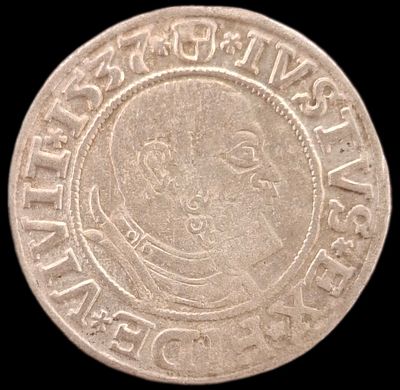 Пруссия 1 грош, 1537 года