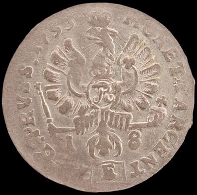 Пруссия 18 грошей, 1753 года. Фридрих II