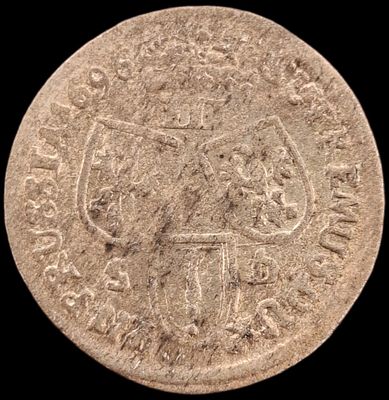 Бранденбург-Пруссия 3 гроша 1696 года