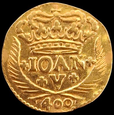 Королевство Португалия. 400 реалов, 1721 года. Жуан V