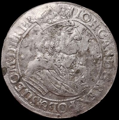 Орт. 1661 года. Ян II Казимир (Король Польский и великий Князь Литовский). Редкий