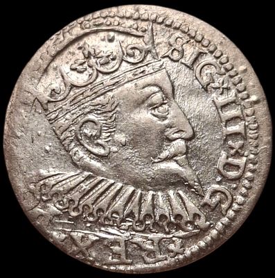 3 гроша 1598 года. Рига