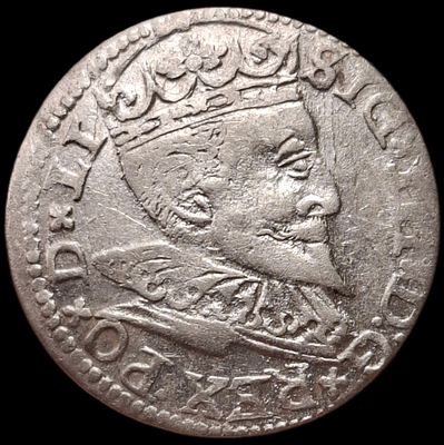 3 гроша, 1597 года. Сигизмунд III (Король Польский, Шведский, Великий Князь Литовский)