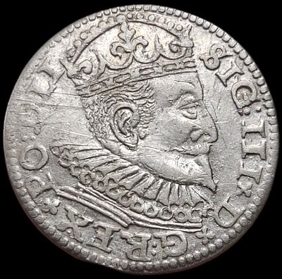 3 гроша. 1594 года.