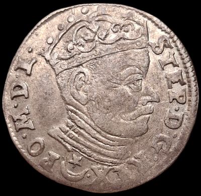 Вильно. 3 гроша, 1582 года. Стефан Баторий. Редкий