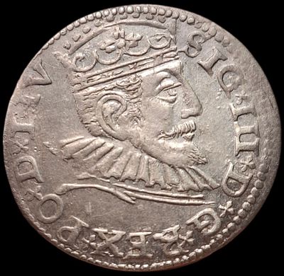 3 гроша. 1593 года. Рига. Люкс