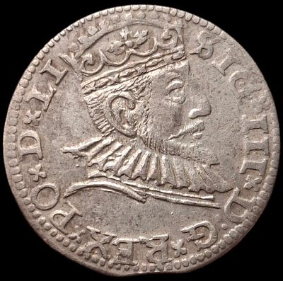 3 гроша. 1591 года. Рига. Люкс